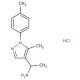 1-[5-methyl-1-(4-methylphenyl)-1H-pyrazol-4-yl]ethanamine hydrochloride - chemical structure image