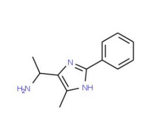 1-(5-methyl-2-phenyl-1H-imidazol-4-yl)ethanamine - chemical structure image