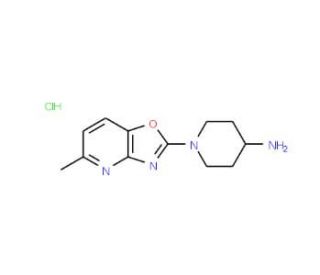 1-(5-Methyl[1,3]oxazolo[4,5-b]pyridin-2-yl)-piperidin-4-amine hydrochloride - chemical structure image