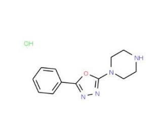 1-(5-phenyl-1,3,4-oxadiazol-2-yl)piperazine hydrochloride - chemical structure image