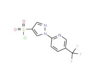 1-[5-(Trifluoromethyl)-2-pyridinyl]-1H-pyrazole-4-sulfonoyl chloride - chemical structure image