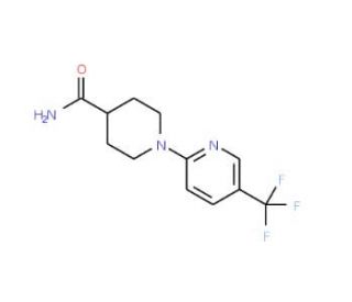 1-[5-(Trifluoromethyl)pyridin-2-yl]piperidine-4-carboxamide - chemical structure image