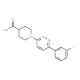 1-[6-(3-Fluorophenyl)pyridazin-3-yl]piperidine-4-carboxylic acid - chemical structure image
