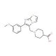 1-[6-(3-Methoxy-phenyl)-imidazo[2,1-b]thiazol-5-ylmethyl]-piperidine-4-carboxylic acid - chemical structure image