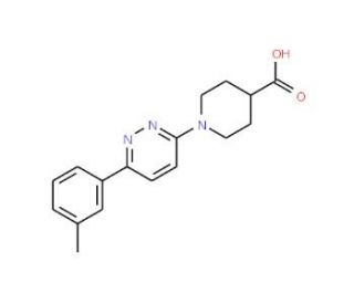 1-[6-(3-Methylphenyl)pyridazin-3-yl]piperidine-4-carboxylic acid - chemical structure image