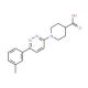 1-[6-(3-Methylphenyl)pyridazin-3-yl]piperidine-4-carboxylic acid - chemical structure image