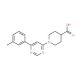 1-[6-(3-Methylphenyl)pyrimidin-4-yl]piperidine-4-carboxylic acid - chemical structure image