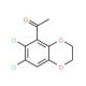 1-(6,7-Dichloro-2,3-dihydro-1,4-benzodioxin-5-yl)-1-ethanone - chemical structure image