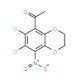 1-(6,7-Dichloro-8-nitro-2,3-dihydro-1,4-benzodioxin-5-yl)-1-ethanone - chemical structure image