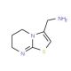 1-(6,7-Dihydro-5H-[1,3]thiazolo[3,2-a]pyrimidin-3-yl)methanamine - chemical structure image
