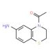1-(6-amino-3,4-dihydro-2H-1,4-benzothiazin-4-yl)ethan-1-one - chemical structure image