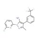 1-(6-Chloro-2-pyridinyl)-3-methyl-4-[3-(trifluoromethyl)phenyl]-1H-pyrazol-5-amine - chemical structure image