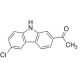 1-(6-Chloro-9H-carbazol-2-yl)ethanone (Carprofen Impurity) (CAS 92841-22-0) - chemical structure image