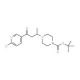 1-(6-Chloro-pyridin-3-yl)-3-(4-Boc-piperazin-1-yl)-butan-1-one - chemical structure image