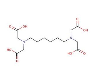 1,6-Diaminohexane-N,N,N′,N′-tetraacetic acid (CAS 1633-00-7) - chemical structure image