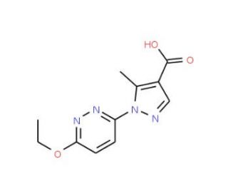 1-(6-ethoxypyridazin-3-yl)-5-methyl-1H-pyrazole-4-carboxylic acid - chemical structure image