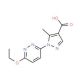 1-(6-ethoxypyridazin-3-yl)-5-methyl-1H-pyrazole-4-carboxylic acid - chemical structure image
