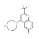 1-[6-Fluoro-2-(trifluoromethyl)quinolin-4-yl]homopiperazine (CAS 541539-67-7) - chemical structure image