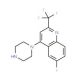 1-[6-Fluoro-2-(trifluoromethyl)quinolin-4-yl]piperazine (CAS 541539-66-6) - chemical structure image