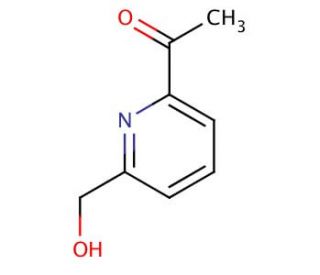 1-(6-Hydroxymethyl-pyridin-2-yl)-ethanone (CAS 135450-43-0) - chemical structure image