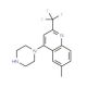 1-[6-Methyl-2-(trifluoromethyl)quinol-4-yl]piperazine (CAS 544429-25-6) - chemical structure image
