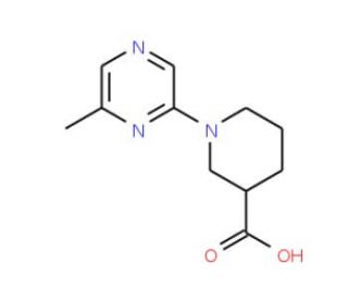 1-(6-Methylpyrazin-2-yl)piperidine-3-carboxylic acid (CAS 930111-02-7) - chemical structure image