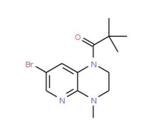 1-(7-Bromo-4-methyl-3,4-dihydropyrido[2,3-b]-pyrazin-1(2H)-yl)-2,2-dimethylpropan-1-one - chemical structure image