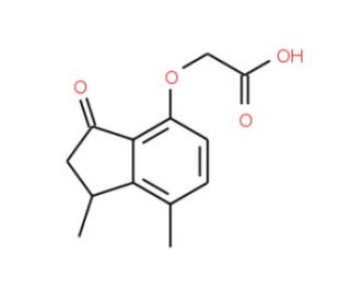 [(1,7-dimethyl-3-oxo-2,3-dihydro-1H-inden-4-yl)oxy]acetic acid - chemical structure image