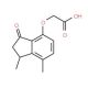 [(1,7-dimethyl-3-oxo-2,3-dihydro-1H-inden-4-yl)oxy]acetic acid - chemical structure image