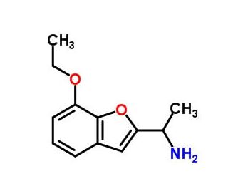1-(7-ethoxy-1-benzofuran-2-yl)ethanamine - chemical structure image