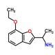 1-(7-ethoxy-1-benzofuran-2-yl)ethanamine - chemical structure image