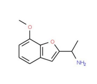 1-(7-methoxy-1-benzofuran-2-yl)ethanamine - chemical structure image