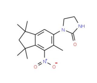 1-(7-Nitro-1,1,3,3,6-pentamethylindan-5-yl)imidazolidin-2-one - chemical structure image