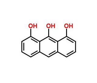 1,8,9-Trihydroxyanthracene (CAS 480-22-8) - chemical structure image