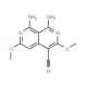 1,8-diamino-3,6-dimethoxy-2,7-naphthyridine-4-carbonitrile (CAS 19858-61-8) - chemical structure image