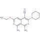 1,8-diamino-6-ethoxy-3-piperidin-1-yl-2,7-naphthyridine-4-carbonitrile - chemical structure image