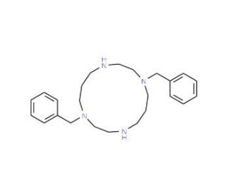 1,8-Dibenzyl-1,4,8,11-tetraazacyclotetradecane (CAS 214078-93-0) - chemical structure image