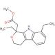 1,8-Diethyl-1,3,4,9-tetrahydro-pyrano[3,4-b]indole-1-acetic Acid Methyl Ester (CAS 122188-02-7) - chemical structure image