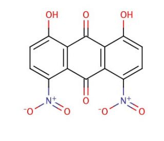 1,8-Dihydroxy-4,5-dinitroanthraquinone (CAS 81-55-0) - chemical structure image
