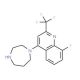 1-[8-Fluoro-2-(trifluoromethyl)quinol-4-yl]homopiperazine - chemical structure image