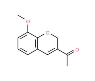 1-(8-Methoxy-2H-chromen-3-yl)-1-ethanone (CAS 57543-54-1) - chemical structure image