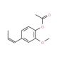 1-Acetoxy-2-methoxy-4-(1-propenyl)benzene (CAS 93-29-8) - chemical structure image