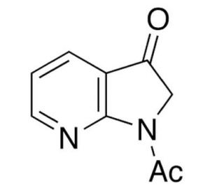 1-Acetyl-1,2-dihydro-3H-pyrrolo[2,3-b]pyridin-3-one (CAS 155818-89-6) - chemical structure image