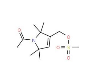 1-Acetyl-2,2,5,5-tetramethyl-3-pyrroline-3-methanesulfonylmethanol (CAS 887352-28-5) - chemical structure image