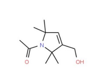 1-Acetyl-2,2,5,5-tetramethyl-3-pyrroline-3-methanol (CAS 244641-21-2) - chemical structure image