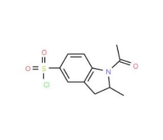1-Acetyl-2-methyl-5-indolinesulfonoyl chloride (CAS 841275-78-3) - chemical structure image