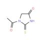 1-Acetyl-2-thiohydantoin (CAS 584-26-9) - chemical structure image