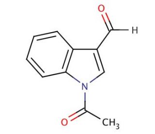 1-Acetyl-3-indolecarboxaldehyde (CAS 22948-94-3) - chemical structure image