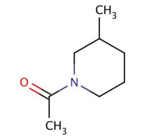 1-Acetyl-3-methylpiperidine (CAS 4593-16-2) - chemical structure image