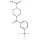 1-Acetyl-4-(3-Trifluoromethylbenzoyl)-piperidine (CAS 61714-98-5) - chemical structure image